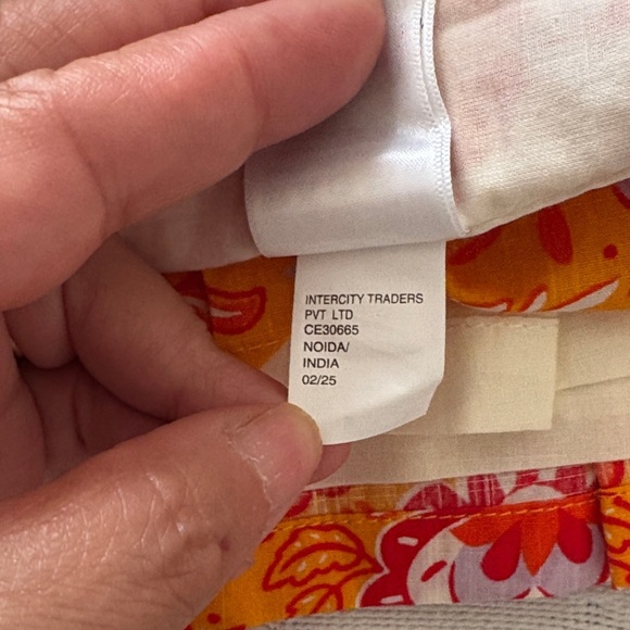 BNWT Boho Style Floral Orange & Red 2pc Set By Haute Hippie “M Top S Bottom” - Picture 11 of 12